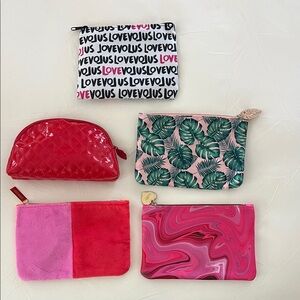 Set of Colorful Cosmetic Bags